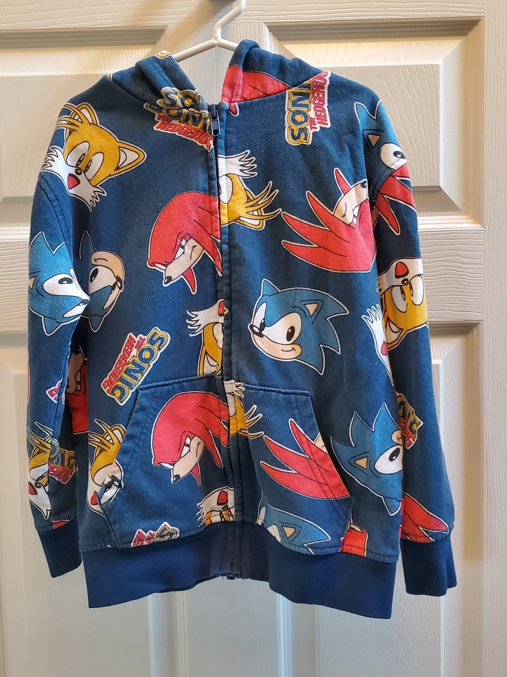 Kids Sobic Character Zip Hoodie. Size 6